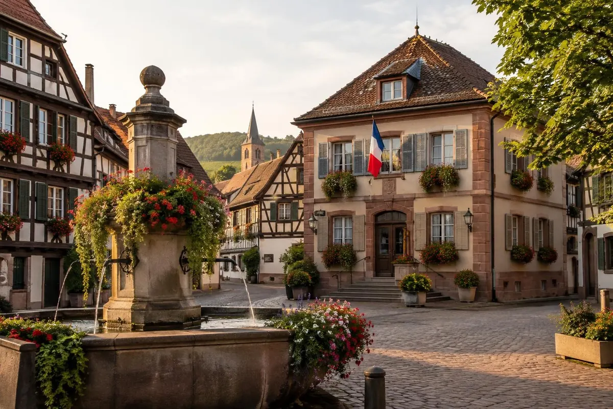Mairie d'un village alsacien